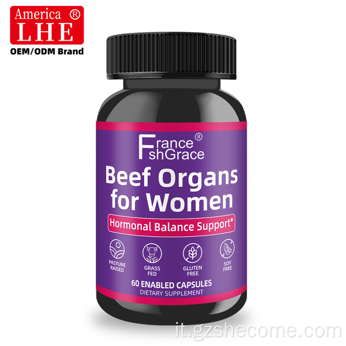 Nuovo arrivo Shecome Womens Primal Beef Organ Supplement